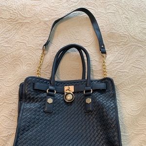 Dark Navy Woven Tote